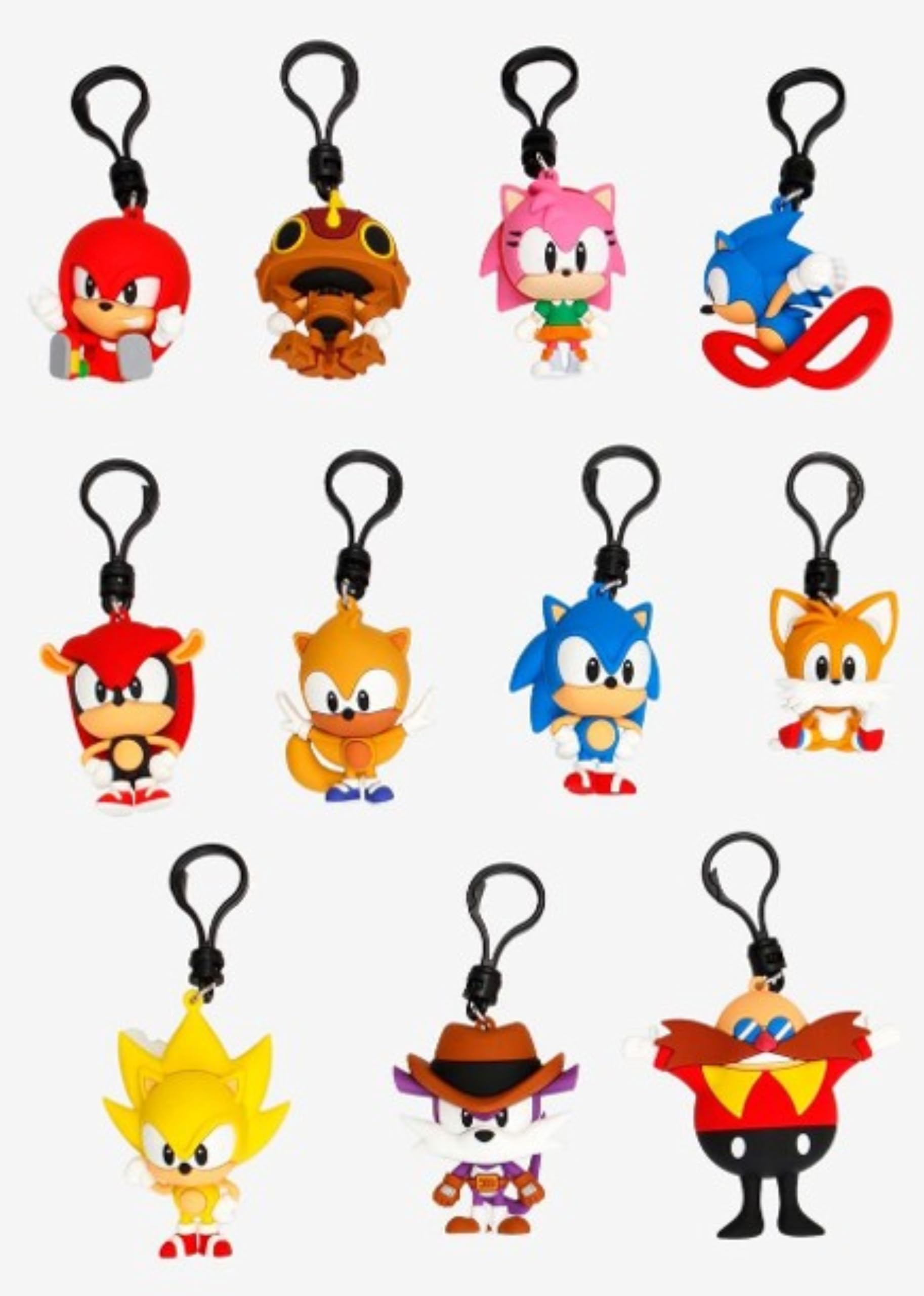 Amazon.com: Sonic The Hedgehog Series 4-3D Foam Bag Clip Blind Bag